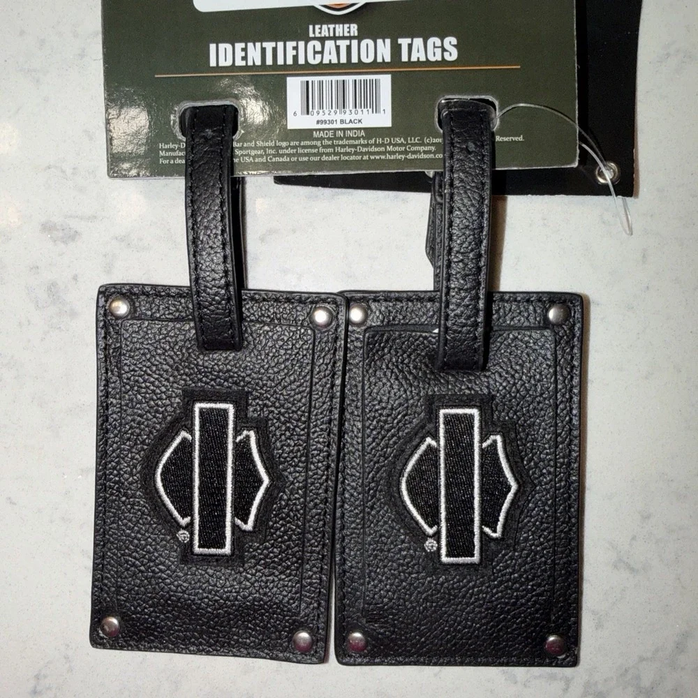 Harley Davidson Luggage Tag Lot Of 2 Identification Tags